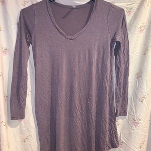Muted purple lightweight tunic